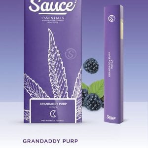 SAUCE- DISPOSABLE 1G LIVE RESIN INFUSED- GRANDADDY PURP