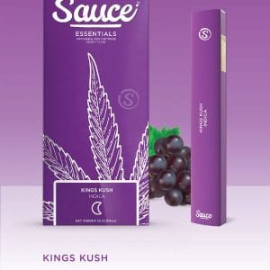 SAUCE- DISPOSABLE 1G LIVE RESIN INFUSED- KINGS KUSH