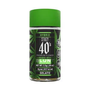 STIIIZY- 40'S INFUSED PREROLL BLUNT 5 PACK- GELATO