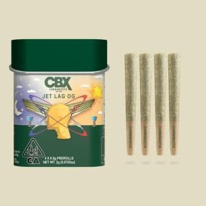 CBX CANNABIOTIX- Premium Flower 4 Pack Pre Roll- JET LAG OG