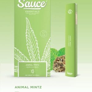 SAUCE- DISPOSABLE 1G LIVE RESIN INFUSED- ANIMAL MINTZ