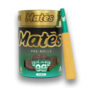 MATES- Melted Diamond & Live Resin Infused- 5pck Pre Roll- THIN MINTS OG