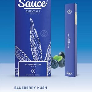 SAUCE- DISPOSABLE 1G LIVE RESIN INFUSED- BLUEBERRY KUSH