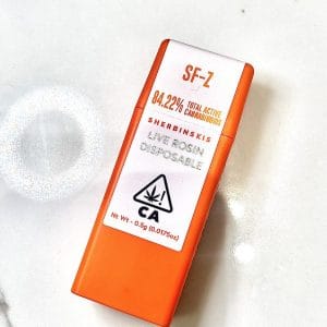 SHERBINSKIS- LIVE ROSIN DISPOSABLE 0.5G- SF-Z
