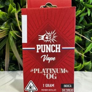 PUNCH Vape- 1G CARTRIDGE- PLATINUM OG
