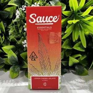 Sauce- Disposable 1g vape- Live Resin- Lemon Cherry Gelato