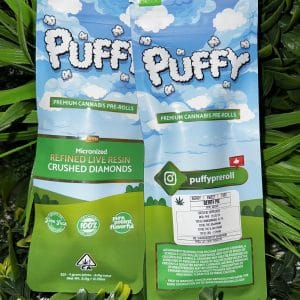PUFFY- Live Resin/Crushed Diamond Infused 2pck Pre roll- BERRY PIE