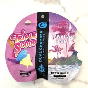 Cookies- Dual Chamber- All-In-One- TRIPLE SCOOP / HAWAIIAN RAIN