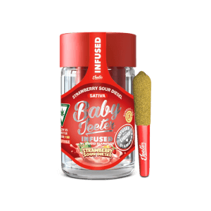 BABY JEETER- INFUSED PRE-ROLLS- STRAWBERRY SOUR DIESEL